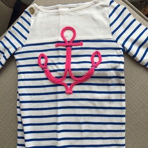 Anchor 3/4 sleeve top
